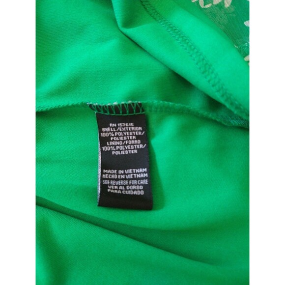 R & k  puff sleeve tie front dress Green Size 12 Boho Peasant Feminine - Picture 9 of 9